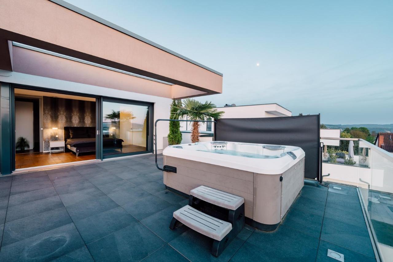 Appartamento Traumblick Trifft Luxus! Weitersburg Esterno foto